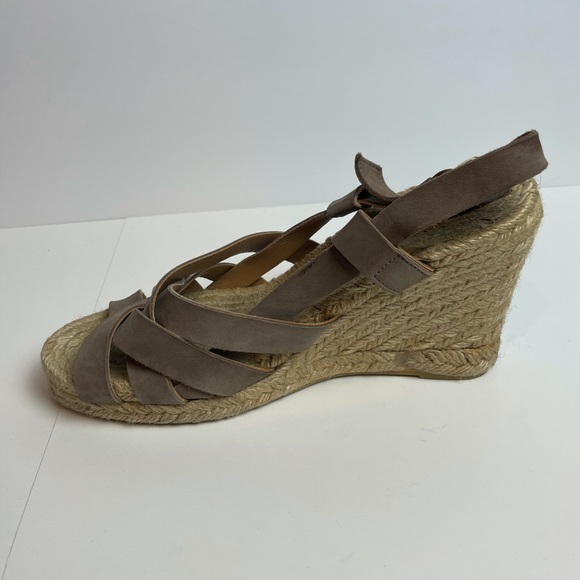 Marc by Marc Jacobs Suede Taupe Espadrille Wedges - Picture 5 of 12